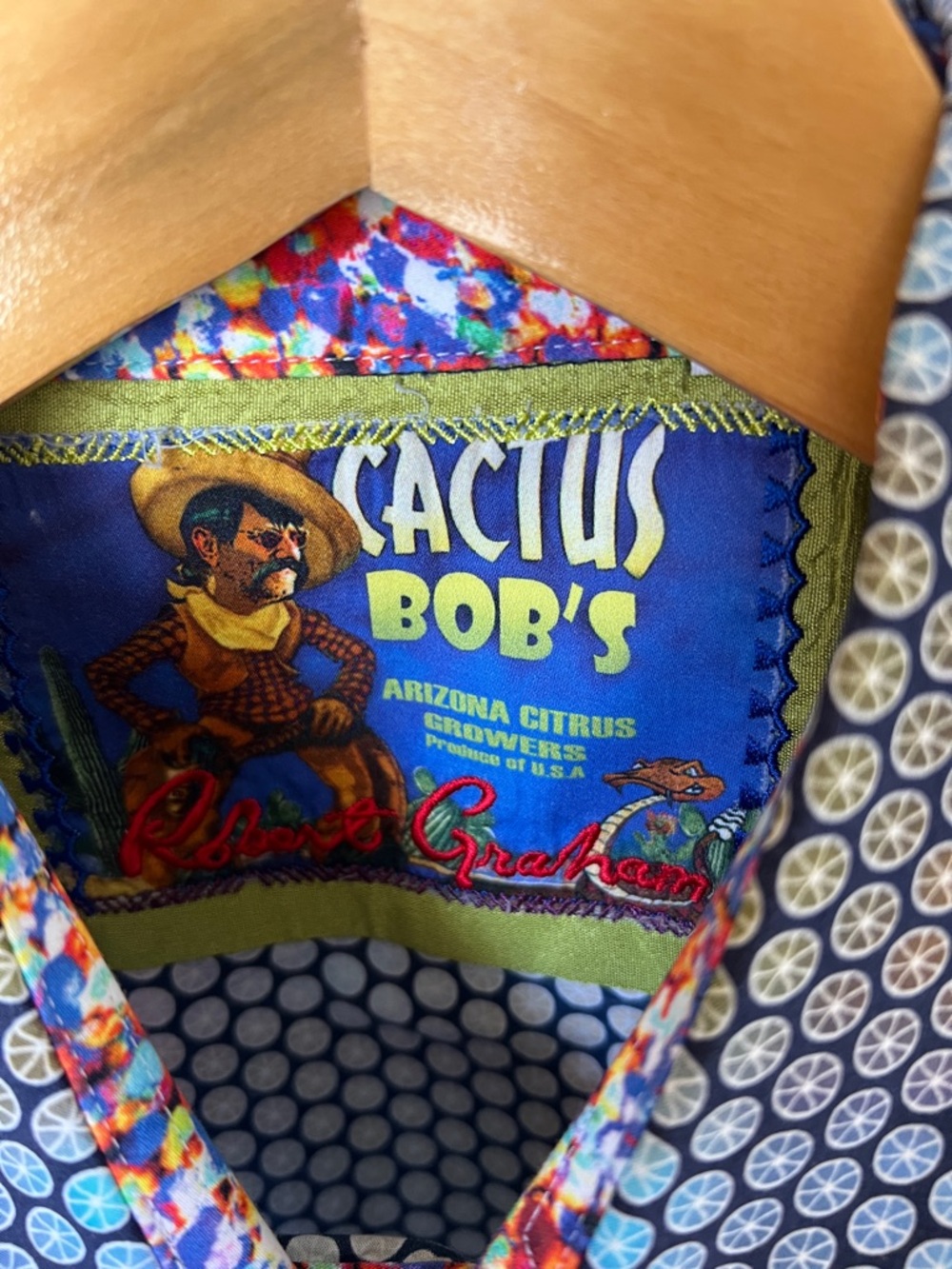 Robert Graham cactus bobs colorful citrus button down shirt - Picture 5 of 11